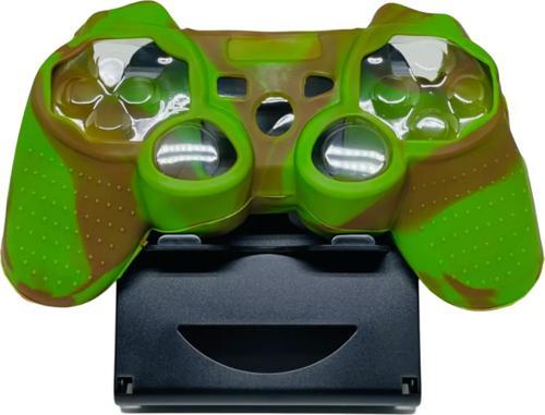 Ps3 Joystick Silikon Kılıf Dualshock Koruyucu Kılıf Desenli Yeşil Kahve