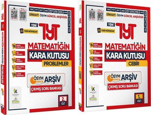 2025 YKS-TYT MATEMATİK Kara Kutu 1. ve 2.Cilt ÖSYM Çıkmış Soru Bankası 2li Set Video/PDF Çözümlü