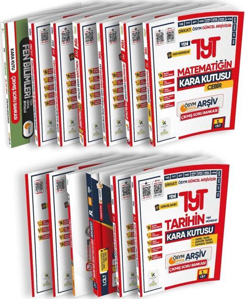 2025 TYT Kara Kutu ÖSYM Çıkmış Soru Bankası TM (EŞİT AĞIRLIK) ALTIN SET Konu Özetli Video/PDF Çözüm