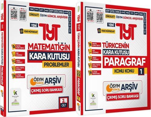 2025 TYT Kara Kutu PARAGRAF ve PROBLEMLER Çıkmış Soru Bankası 2li Set Konu Özetli Video/PDF Çözümlü