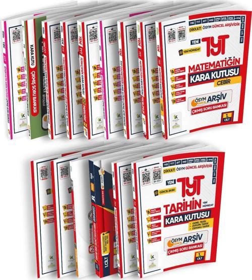 2025 TYT-AYT Kara Kutu ÖSYM Çıkmış Soru Bankası TM (EŞİT AĞIRLIK) ALTIN SET Konu Ö. PDF/Video Çözüm