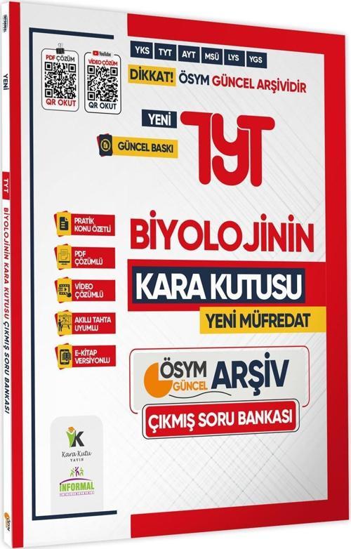 2025 YKS-TYT BİYOLOJİNİN Kara Kutusu ÖSYM Çıkmış Soru Havuzu Bankası Konu Özetli Video/PDF Çözümlü