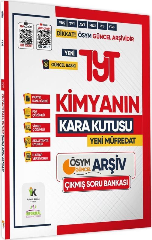 2025 YKS-TYT KİMYANIN Kara Kutusu ÖSYM Çıkmış Soru Havuzu Bankası Konu Özetli Video/PDF Çözümlü