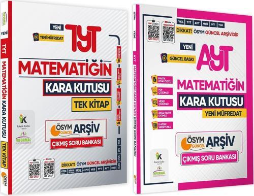 2025 YKS-TYT Matematik TEK Kitap ve AYT Matematiğin Kara Kutusu Çıkmış Soru Bankası 2li Set Çözümlü