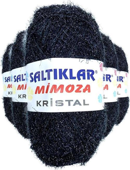5 Adet Mimoza Kristal Işıltılı Şal Patik Yelek Ipi Siyah