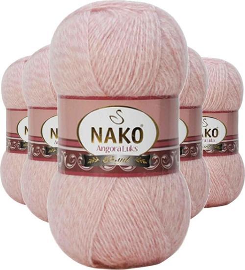 5 Adet Lüks El Örgü İpi Powder 21356