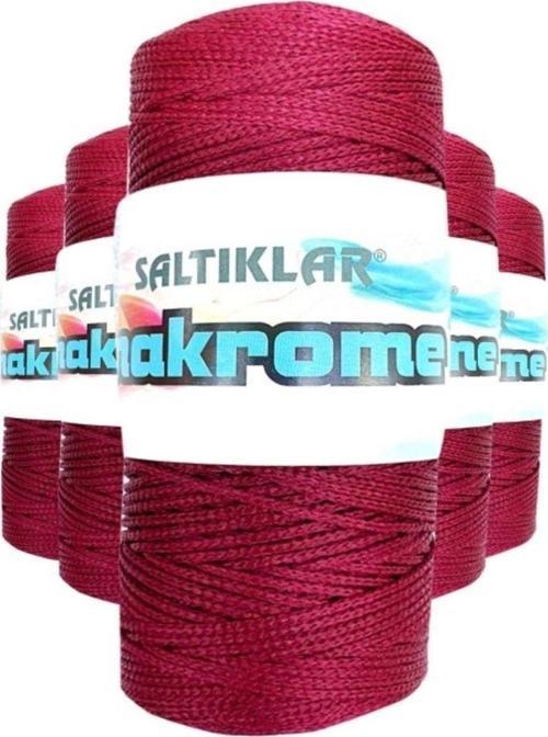 5 Adet Polyester Makrome İpi 1560 Bordo 100 Gr