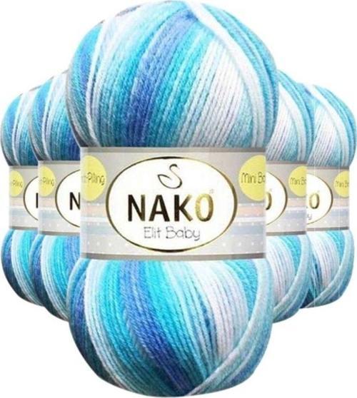 5 Adet Mini Batik Bebe El Örgü İpi Okyanus 32455