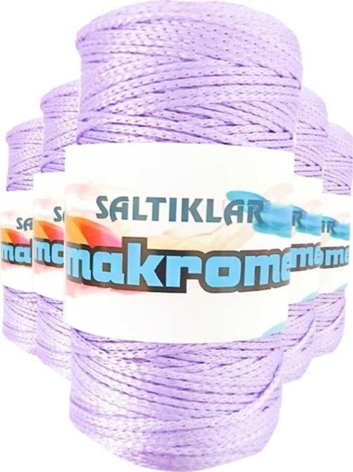 5 Adet Polyester Makrome İpi 3200 Lila 100 Gr