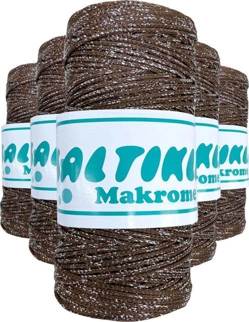 5 Adet Polyester Simli Makrome İpi Sg-2080 - Bvg8013-1301