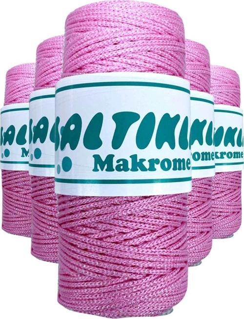 5 Adet Polyester Simli Makrome İpi Ss-1545