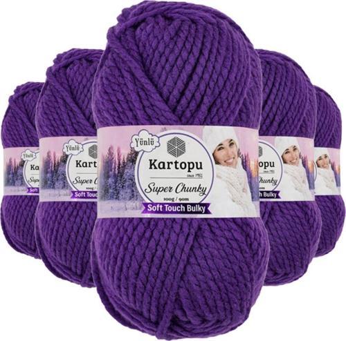 5 Adet Super Chunky Kalın Kışlık El Örgü Ipliği 100 Gr K725