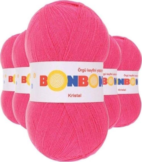 5 Adet Kristal El Örgü Lif İpi Orkide Pembe 98319