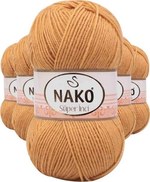 5 Adet Süper İnci El Örgü İpi 100 Gr Altuni 294