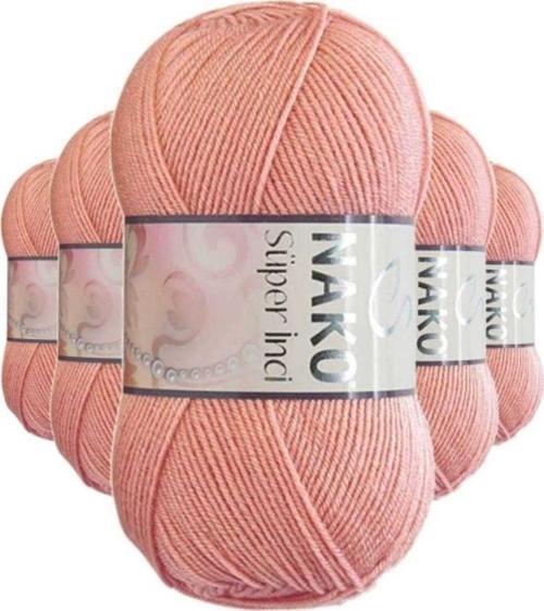 5 Adet Süper İnci El Örgü İpi 100 Gr Bonsai Çiçeği 2807