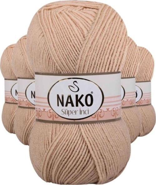 5 Adet Süper İnci El Örgü İpi 100 Gr Deve Tüyü 219