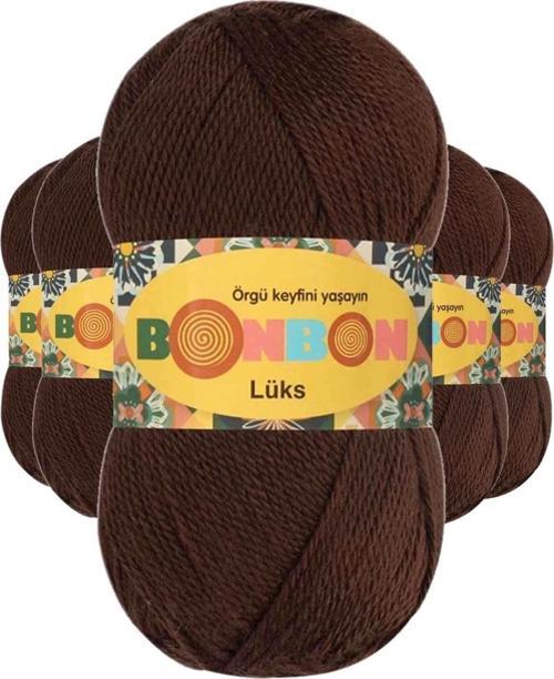 5 Adet Lüks Patik İpi Yünü Kahve 98297