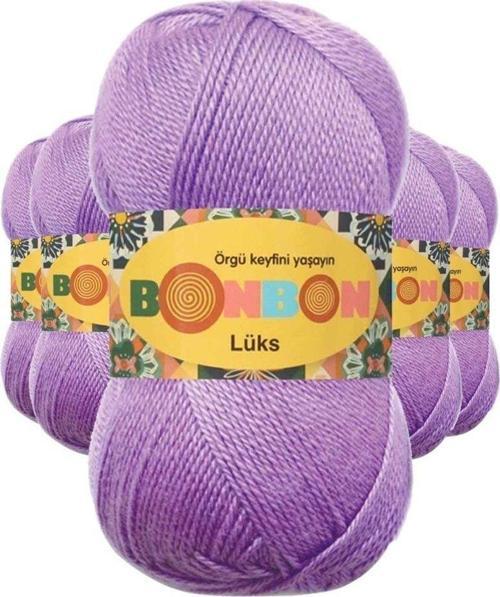 5 Adet Lüks Patik İpi Yünü Lila 98275