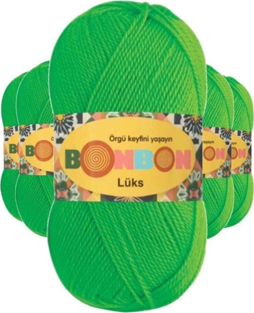 5 Adet Lüks Patik İpi Yünü Neon 98395