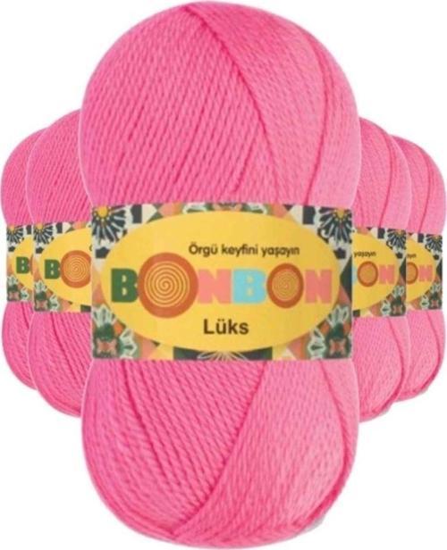 5 Adet Lüks Patik İpi Yünü Pembe 98230