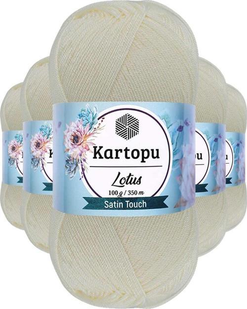 5 Adet Lotus Bikini Büstiyer Bluz Örgü İpi  K019 Ekru