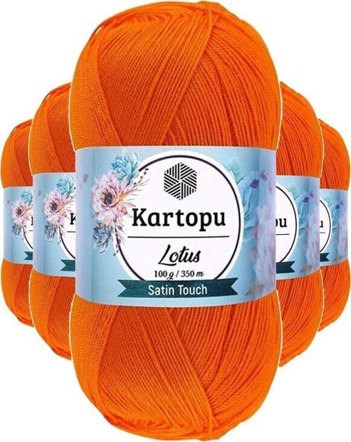 5 Adet Lotus Bikini Büstiyer Bluz Örgü İpi  K273 Turuncu