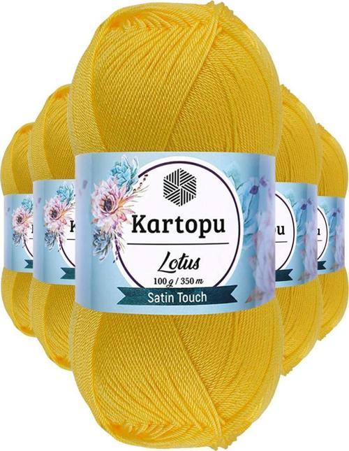 5 Adet Lotus Bikini Büstiyer Bluz Örgü İpi  K323 Civciv Sarı
