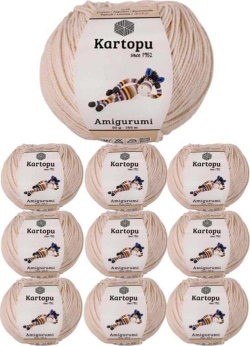 10 Adet Amigurumi El Örgü İpi 50Gr 354