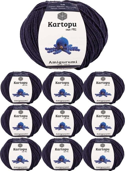 10 Adet Amigurumi El Örgü İpi 50Gr 630