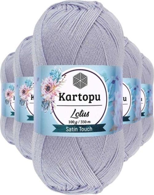 5 Adet Lotus Bikini Büstiyer Bluz Örgü İpi K714 Gri