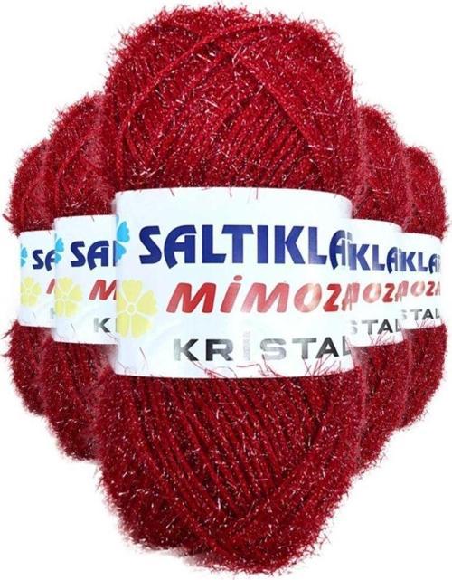 5 Adet Mimoza Kristal Işıltılı Şal Patik Yelek Ipi 24