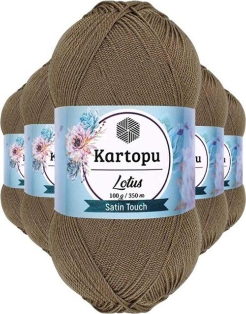 5 Adet Lotus Bikini Büstiyer Bluz Örgü İpi K833 Vizon