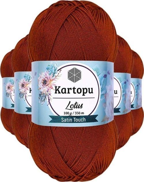 5 Adet Lotus Bikini Büstiyer Bluz Örgü İpi K834 Taba