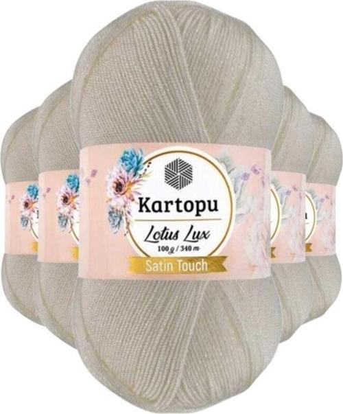 5 Adet Lotus Lux Bikini Büstiyer Bluz Simli Örgü İpi K019 Açık Krem