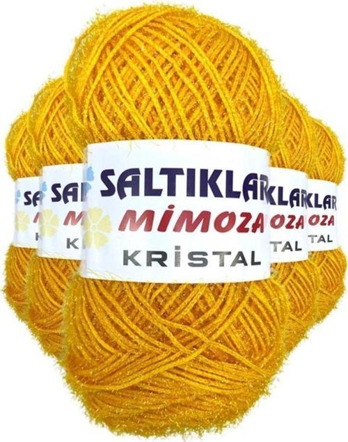 5 Adet Mimoza Kristal Işıltılı Şal Patik Yelek Ipi 75