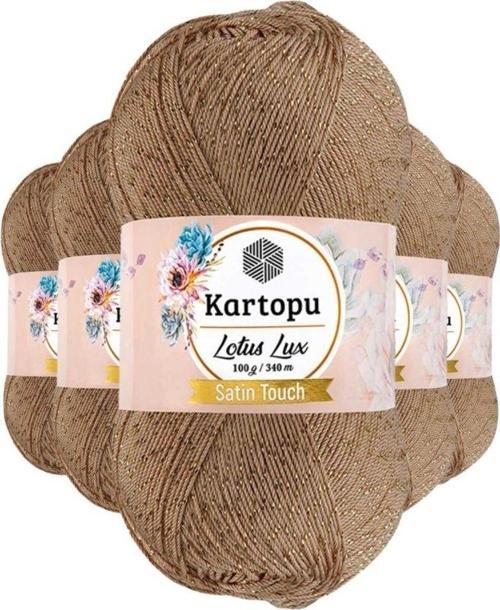 5 Adet Lotus Lux Bikini Büstiyer Bluz Simli Örgü Ipi K837 Ten