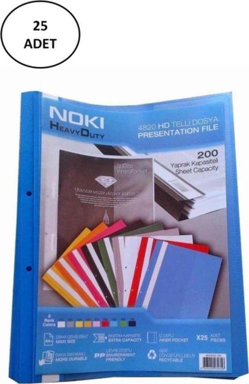 Noki Hd Telli Dosya 25 Li Mavi