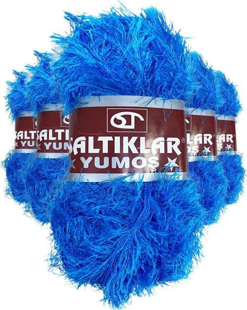 5 Adet Yumoş Sakallı El Örgü Ipi Yünü 03