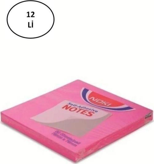 Noki Memo Yapışkanlı Not Kağıdı 75 X 75 Mm Pembe