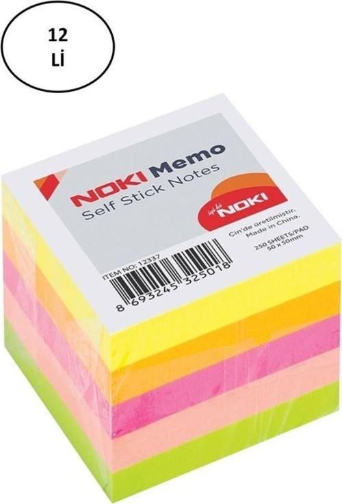 Noki Stick 50X50 Mm Karışık Renk Neon Küp Blok