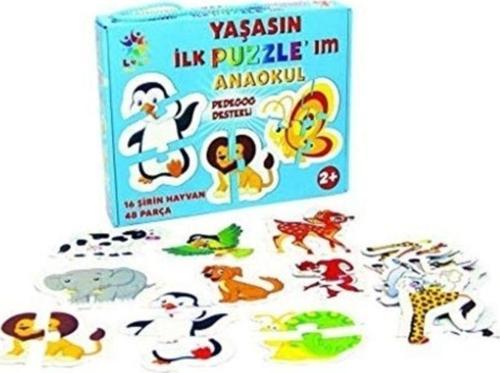 Laço Puzzle Lc080 Anaokulu 16 Şirin Hayvan 48 Prç