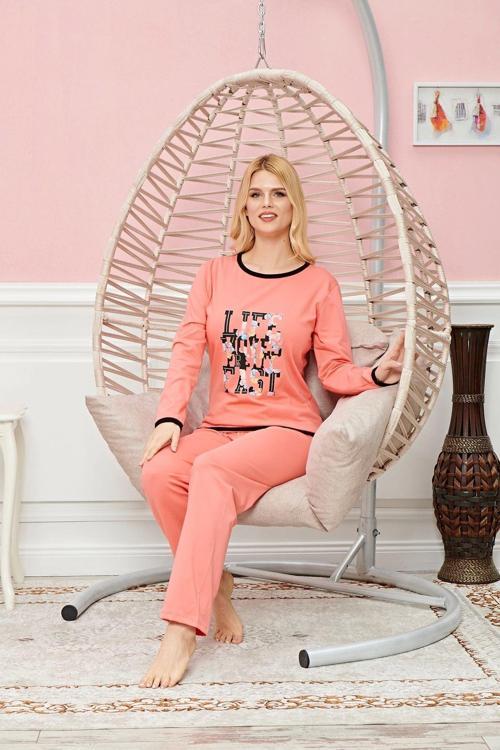 Uzun Kollu Pijama Takımı Model No 7601