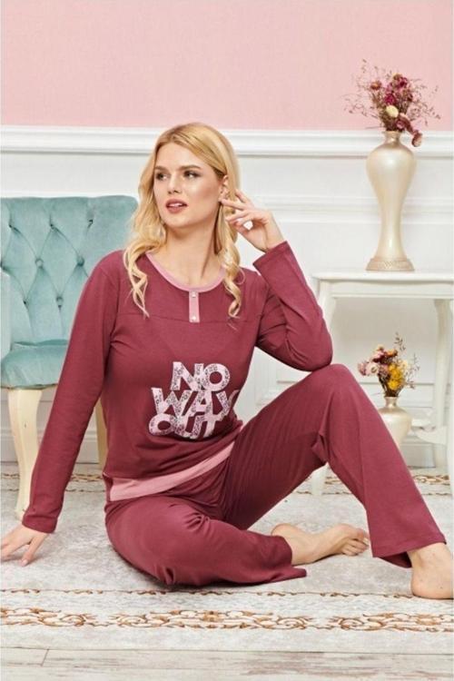Uzun Kollu Pijama Takımı Model No 7609