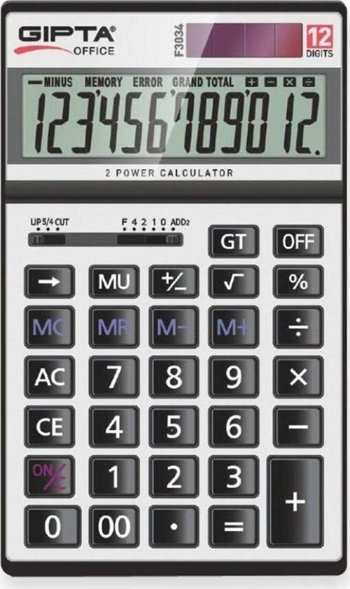 F3034 12 Haneli Masaüstü Digit Hesap Makinesi