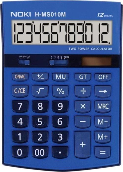Hesap Makinesi 12 Hane Mavi H-Ms010M