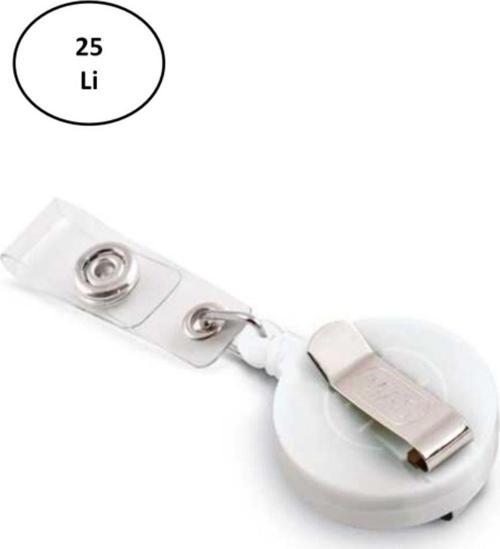 Yoyo Plastik 3532- Yuvarlak-32Mm-Kancali-Klipsli-Beyaz 25'Li