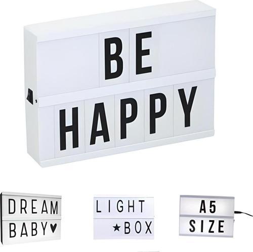 Sinematik Lightbox Dekorasyon Aydınlatma Aksesuarları (A5 Boyut)