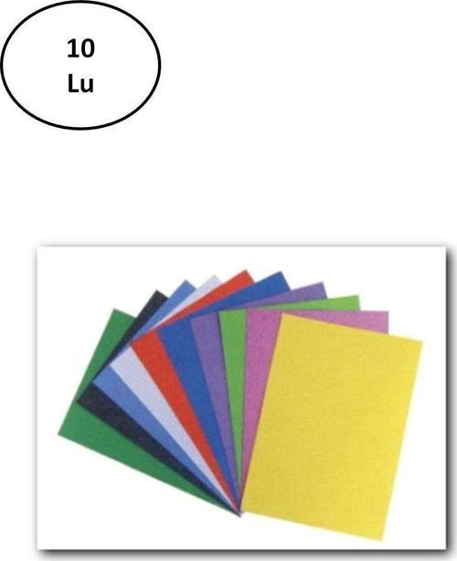 50X70 Cm Sedefli Fon Kartonu 10 Lu Karışık Renk