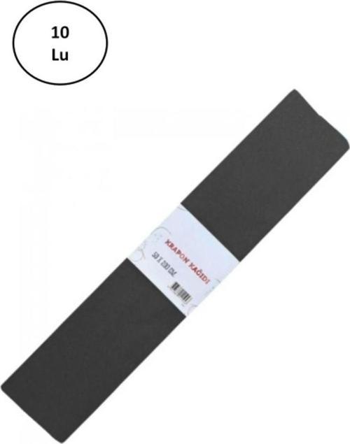 Krapon Kağıt 50X200 Cm Siyah 10 Lu