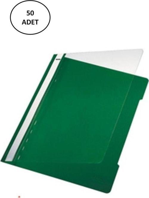Ticon Plastik Telli Dosya Yeşil 50 Li